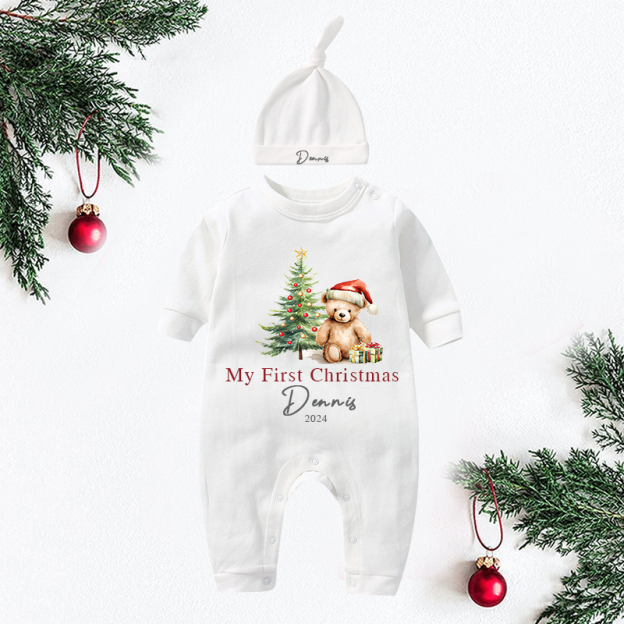 Personalized Baby My First Christmas Outfit| BBCloth1211