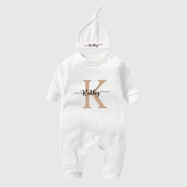 Personalized Baby Newborn Initial & Name Going Home Sets| BBCloth12