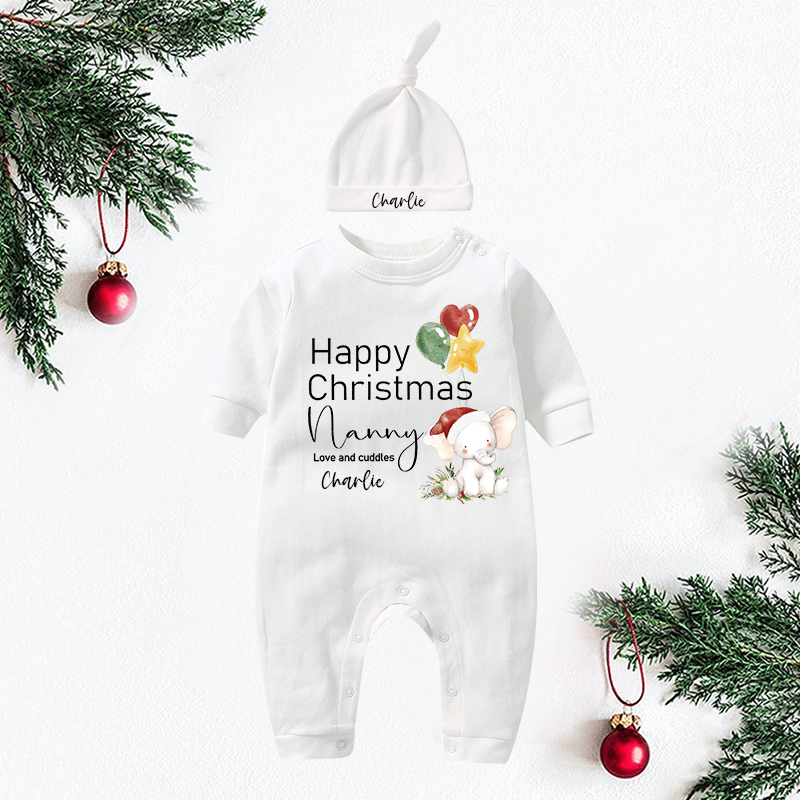 Personalized Baby My First Christmas Outfit| BBcloth1224