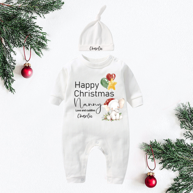 Personalized Baby My First Christmas Outfit| BBcloth1224