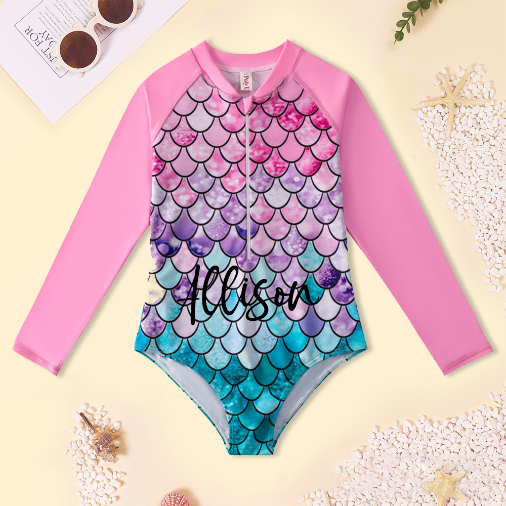 Personalized Unicorn Sun Protection Swimsuit| Swimsuit04