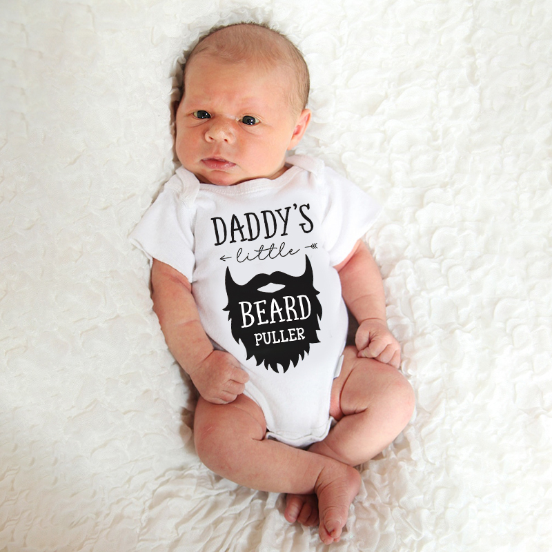 Personalized Daddy's Little Beard Puller Cozy Onesie| BBcloth2207