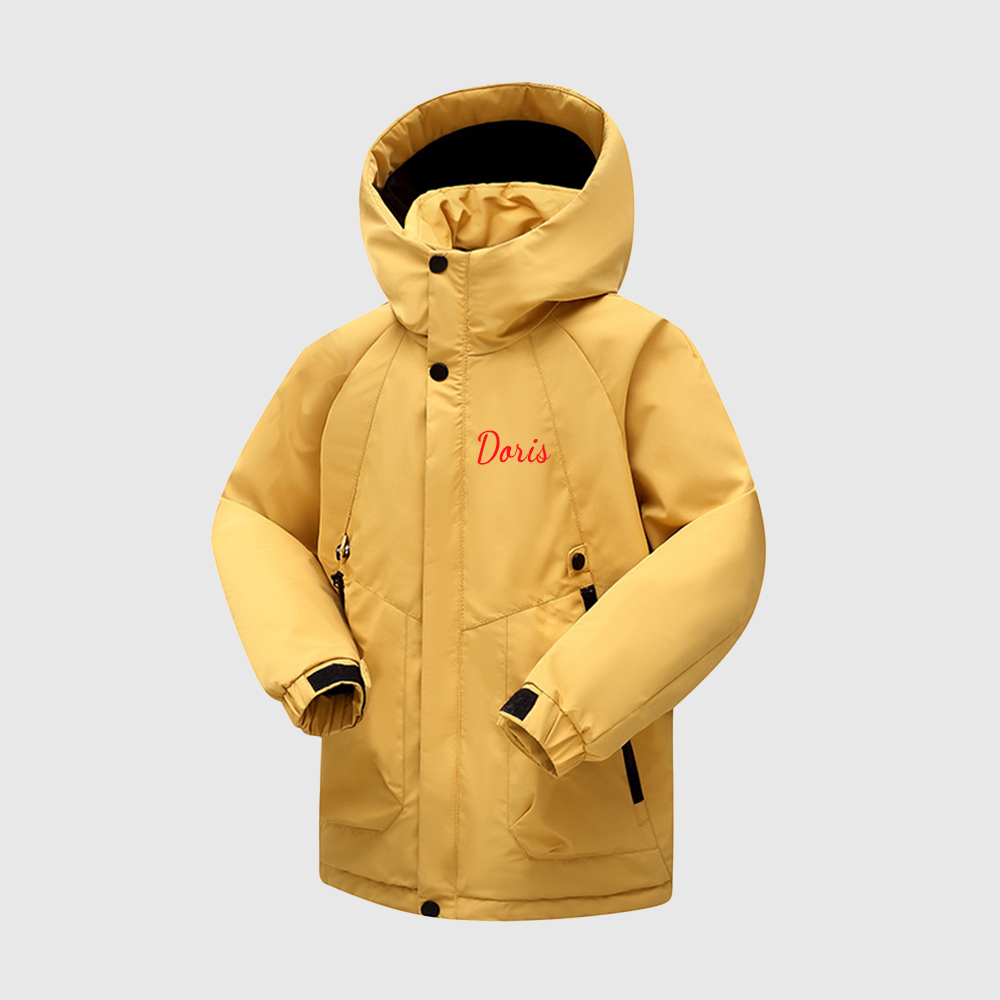 Personalized Kids Winter Warm Windproof Water-Resistant Jacket| Cloth254