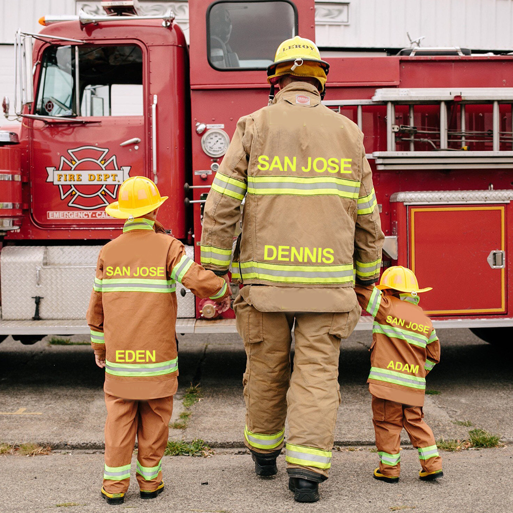 PersonalizedKids Halloween Firefighter Costume Outfits| Cloth239