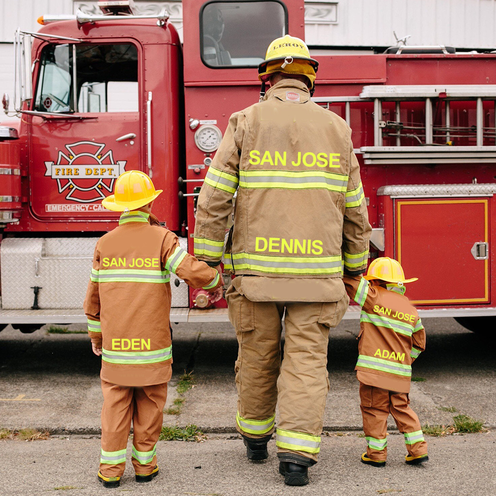 PersonalizedKids Halloween Firefighter Costume Outfits| Cloth239