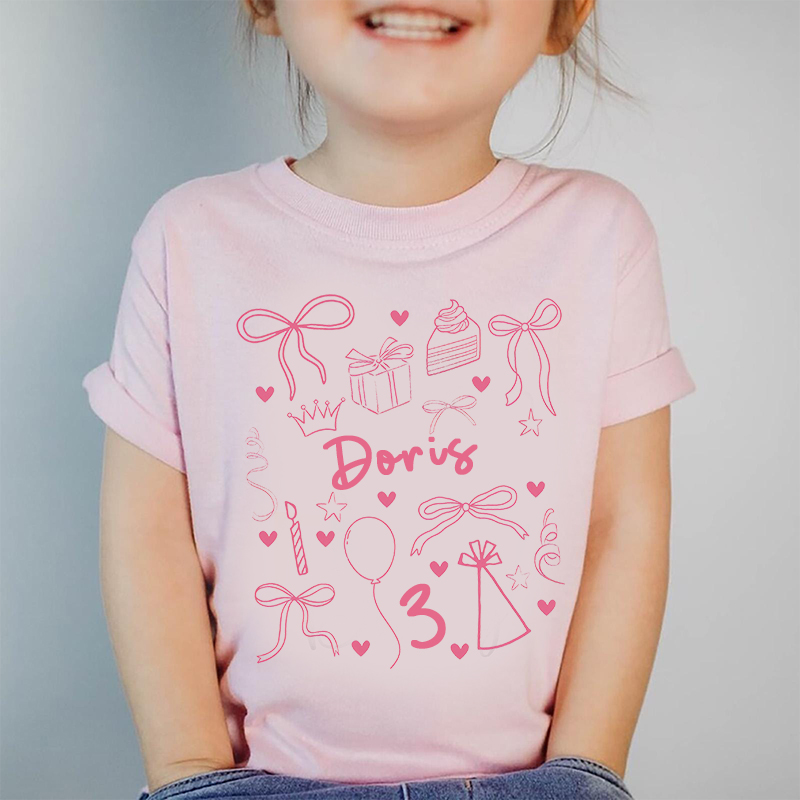 Personalized Girl Birthday Cozy T-Shirt| Cloth1468