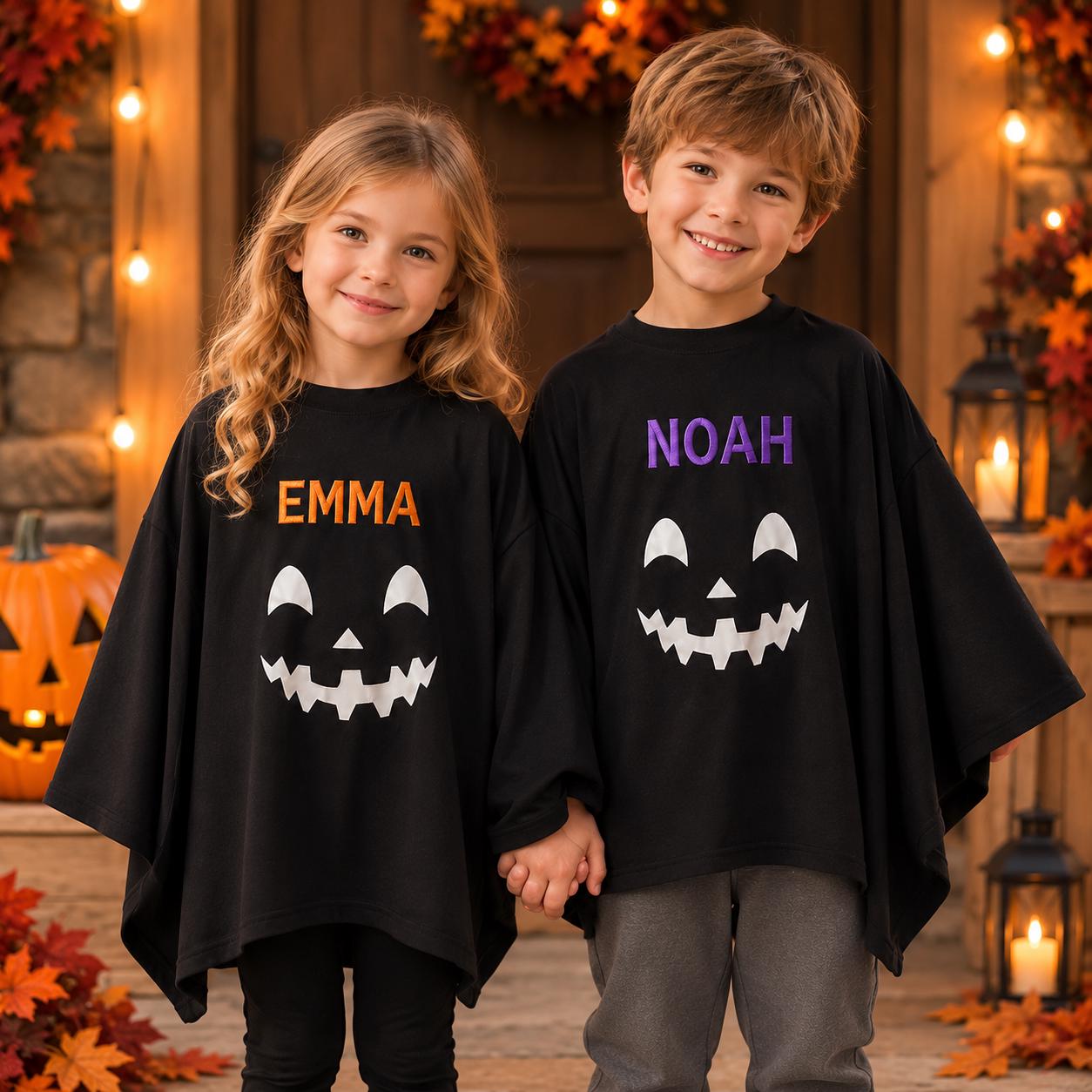 Personalized Kids Embroidered Gift Black Cape with Prop Accessories| YESHalloween20