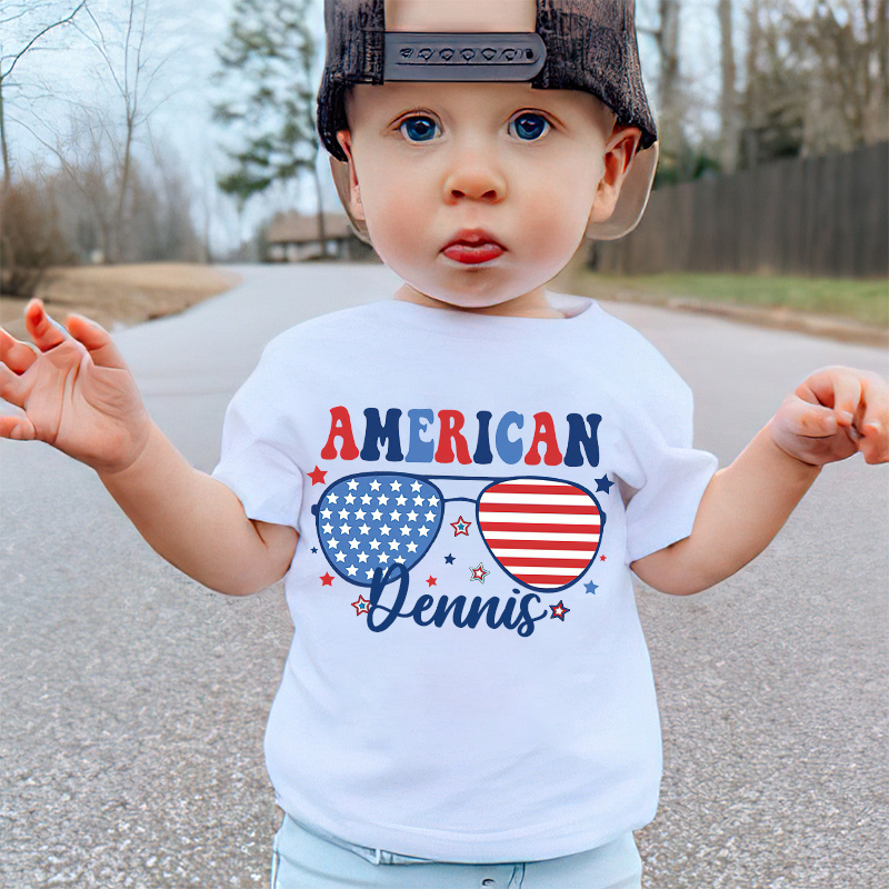 Personalized Kid 4th Of July Independence T-Shirt| Cloth1455