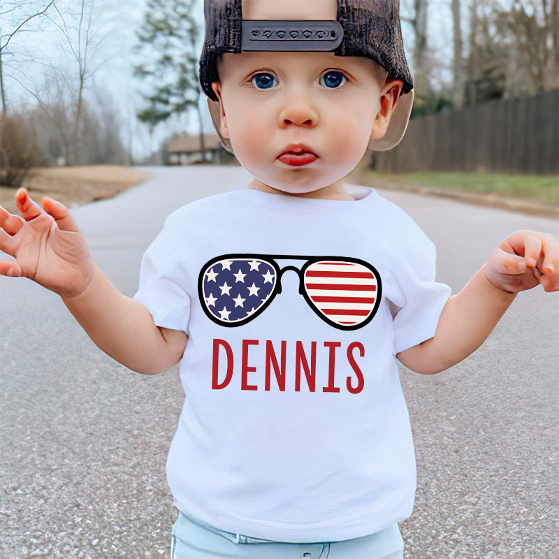 Personalized Kid 4th Of July Independence T-Shirt| Cloth1454