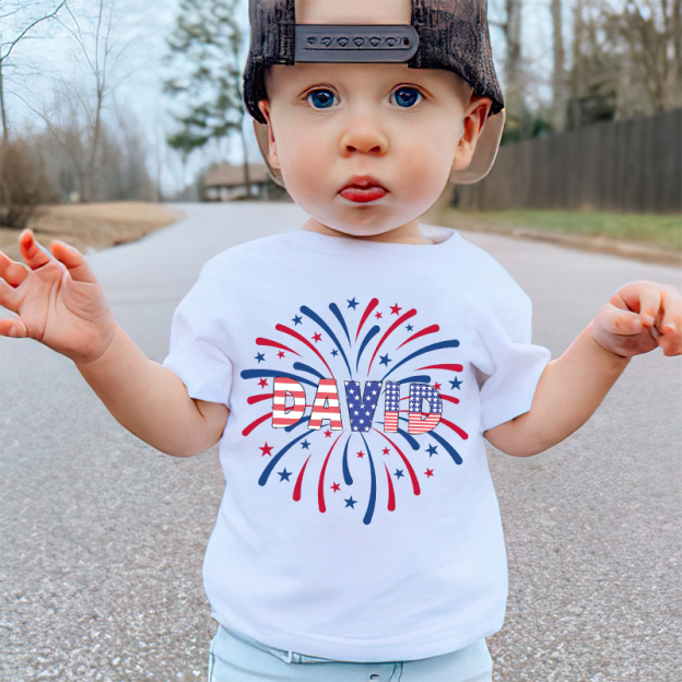 Personalized Kid 4th Of July Independence T-Shirt| Cloth1460
