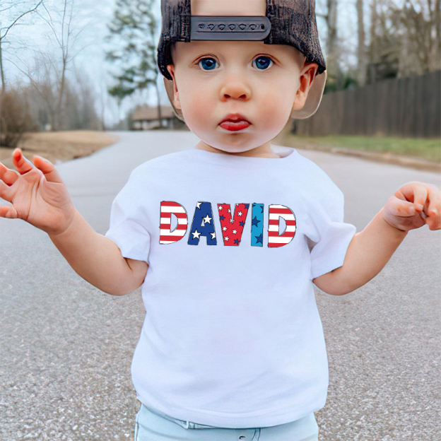 Personalized Kid 4th Of July Independence T-Shirt| Cloth1462