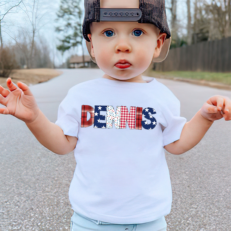 Personalized Kid 4th Of July Independence T-Shirt| Cloth1463