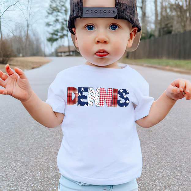 Personalized Kid 4th Of July Independence T-Shirt| Cloth1463
