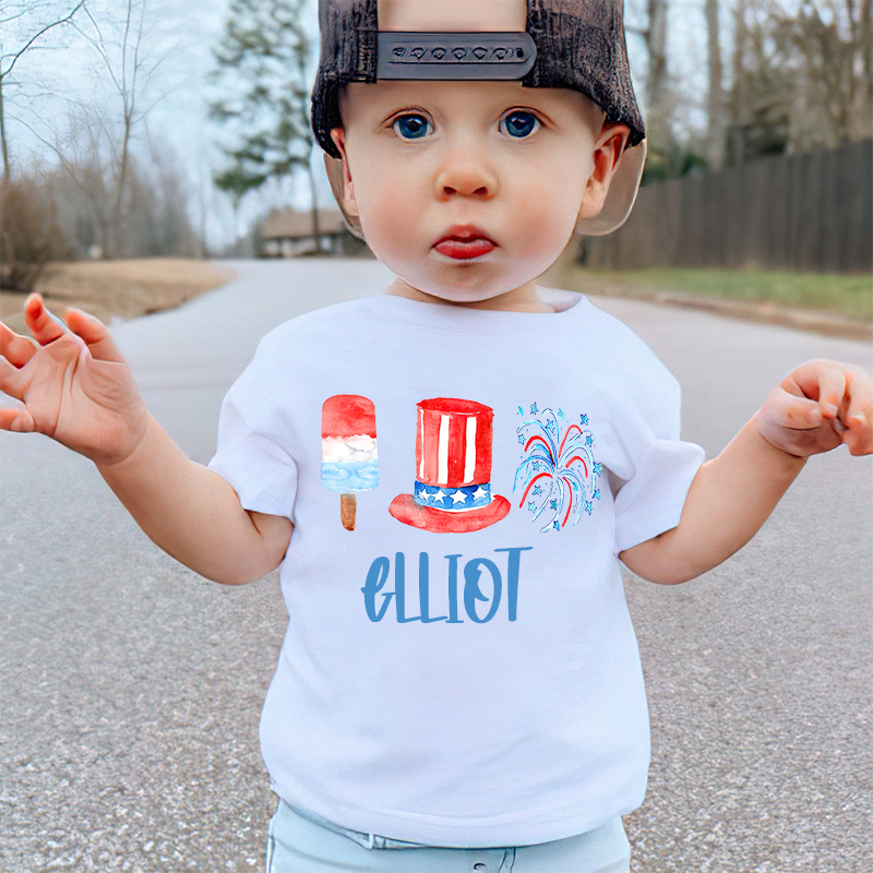 Personalized Kid 4th Of July Independence T-Shirt| Cloth1464