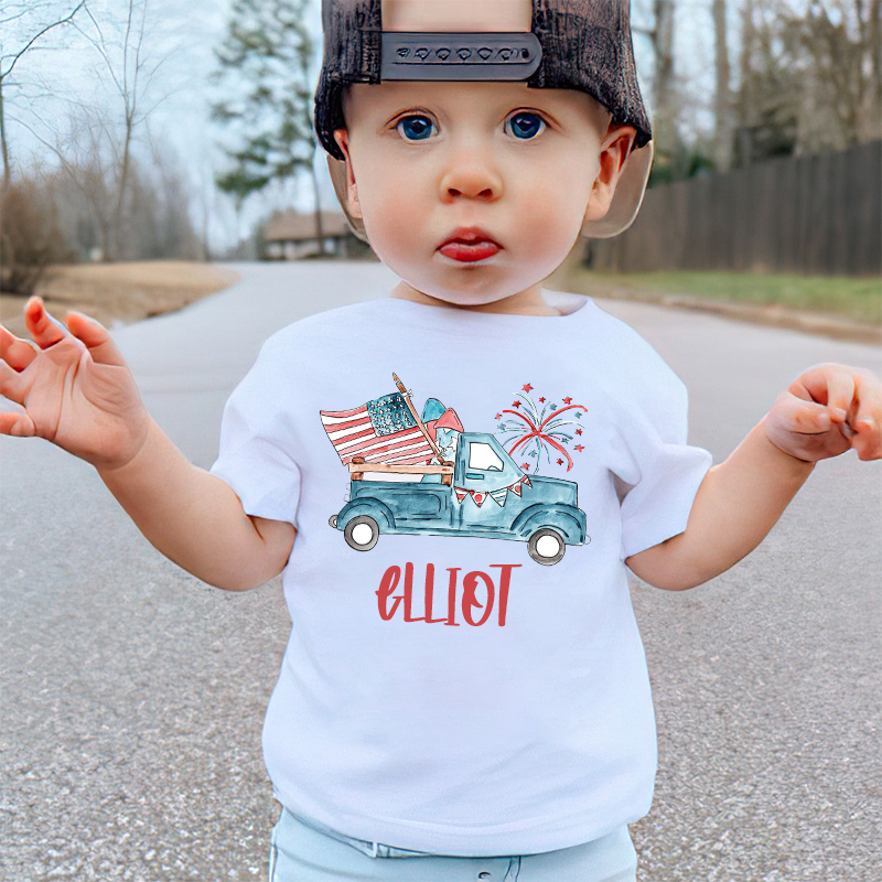 Personalized Kid 4th Of July Independence T-Shirt| Cloth1465