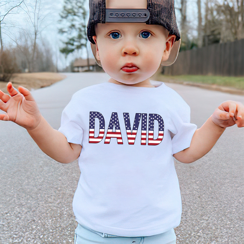 Personalized Kid 4th Of July Independence T-Shirt| Cloth1467