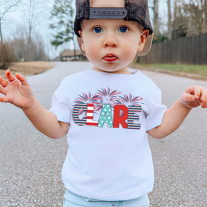 Personalized Kid 4th Of July Independence T-Shirt| Cloth1466