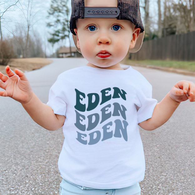 Personalized Boy Name Cozy Soft T-Shirt| Cloth1431