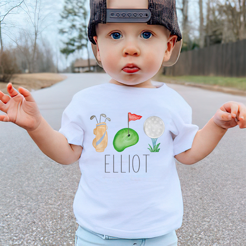 Personalized Kid Future Golfer Name T-Shirt| Cloth1433