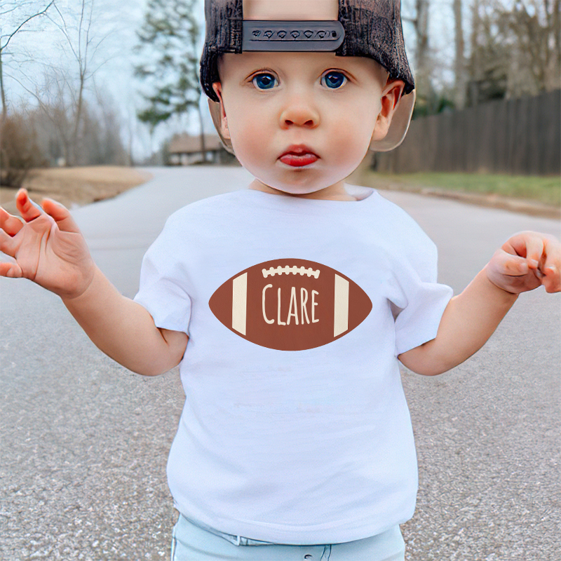 Personalized Boy Football Name T-Shirt| Cloth1426