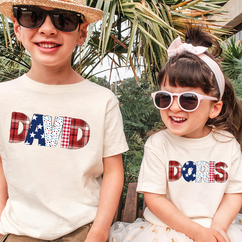 Personalized Kid 4th Of July Independence T-Shirt| Cloth1463