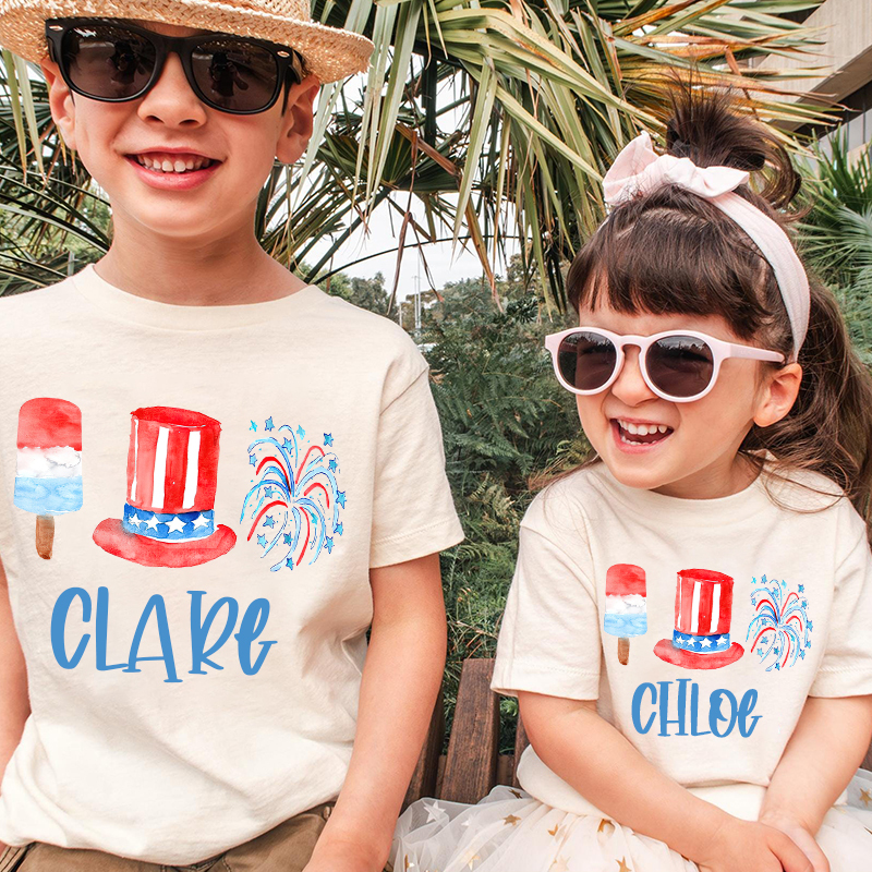 Personalized Kid 4th Of July Independence T-Shirt| Cloth1464