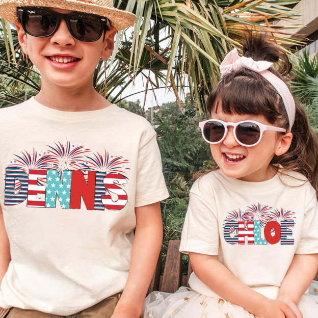 Personalized Kid 4th Of July Independence T-Shirt| Cloth1466