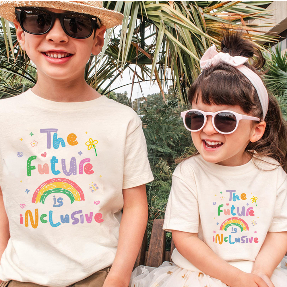 Personalized Kid Future is Inclusive T-Shirt| Cloth1477