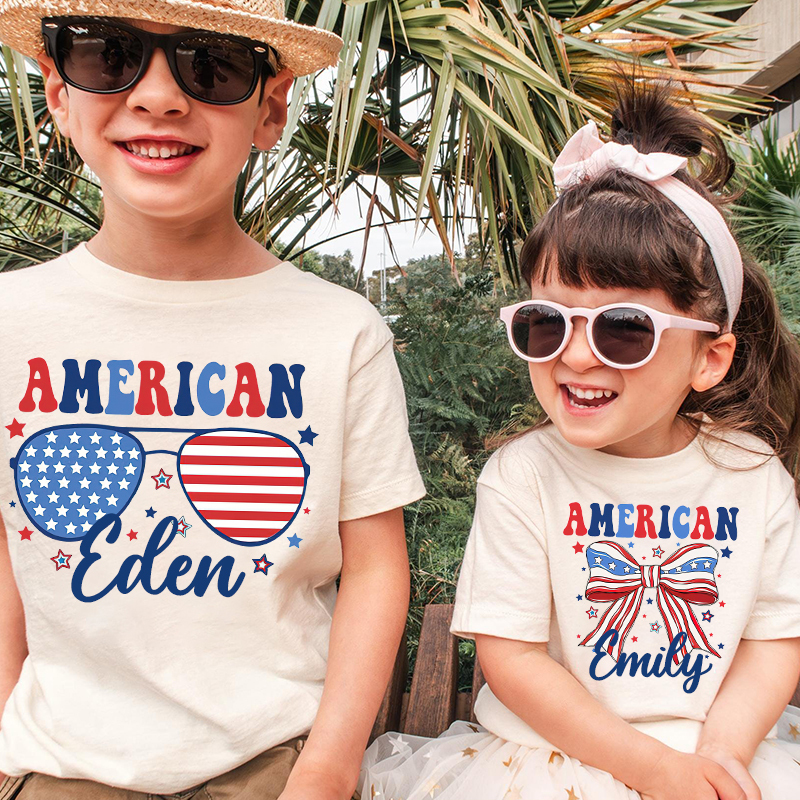 Personalized Kid 4th Of July Independence T-Shirt| Cloth1455