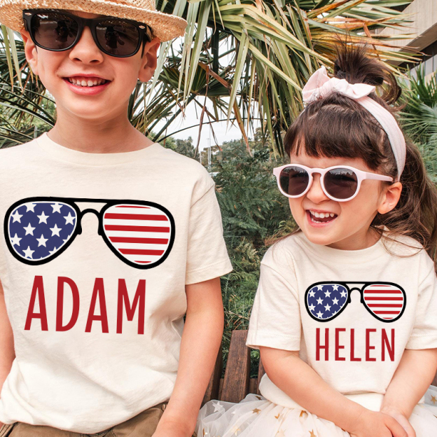 Personalized Kid 4th Of July Independence T-Shirt| Cloth1454