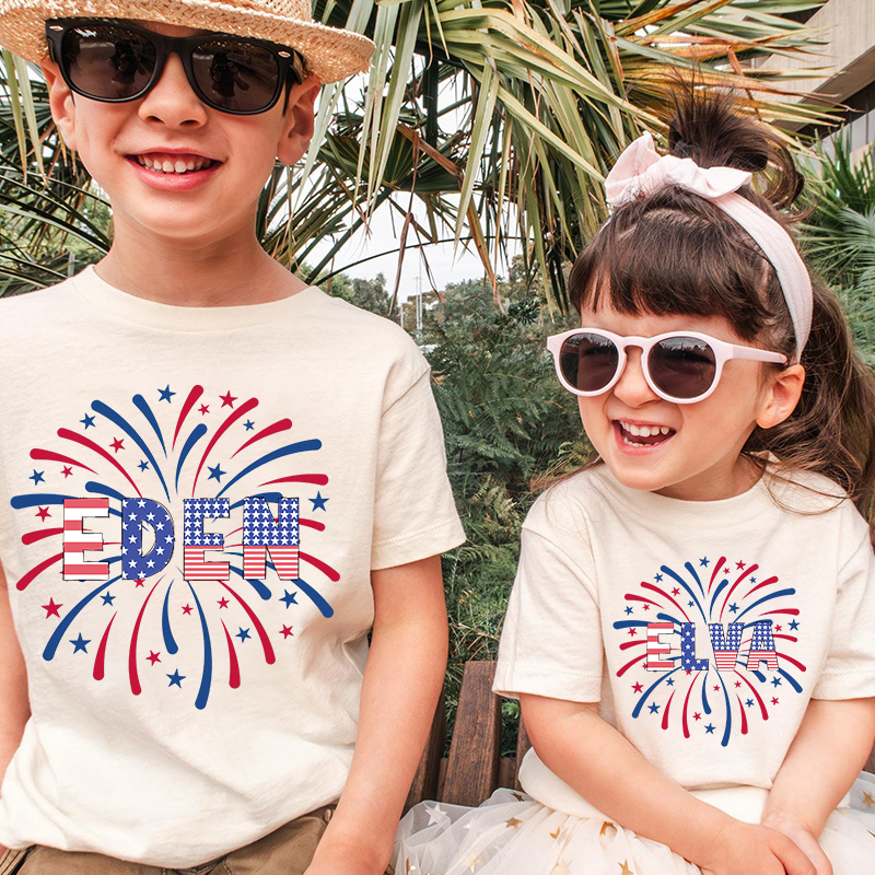 Personalized Kid 4th Of July Independence T-Shirt| Cloth1460