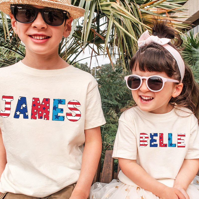 Personalized Kid 4th Of July Independence T-Shirt| Cloth1462