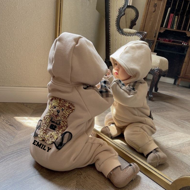 Personalized Baby Bear Jumpsuit| BBcloth107
