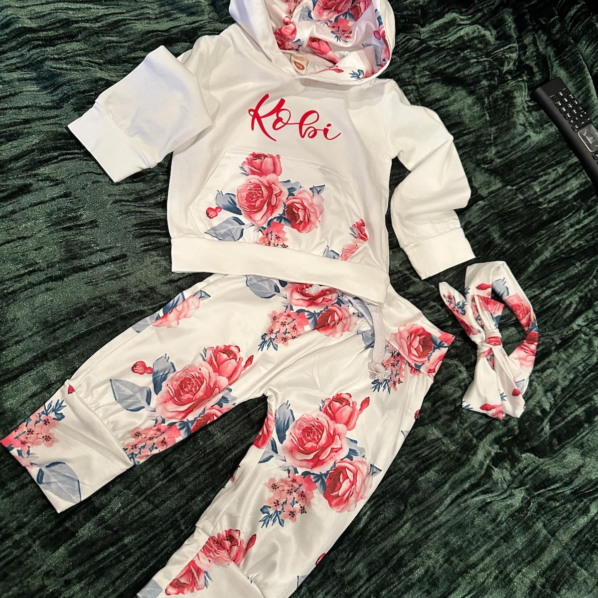 Personalized Baby Girl Flower Outfit| BBcloth85