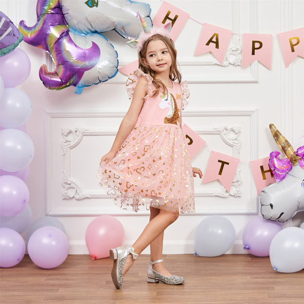 Personalized Girl Magical Unicorn Birthday Dress| Dress06