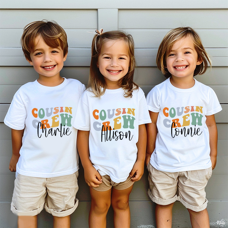 Personalized Kids Cousin Crew T-Shirt| Cloth1407