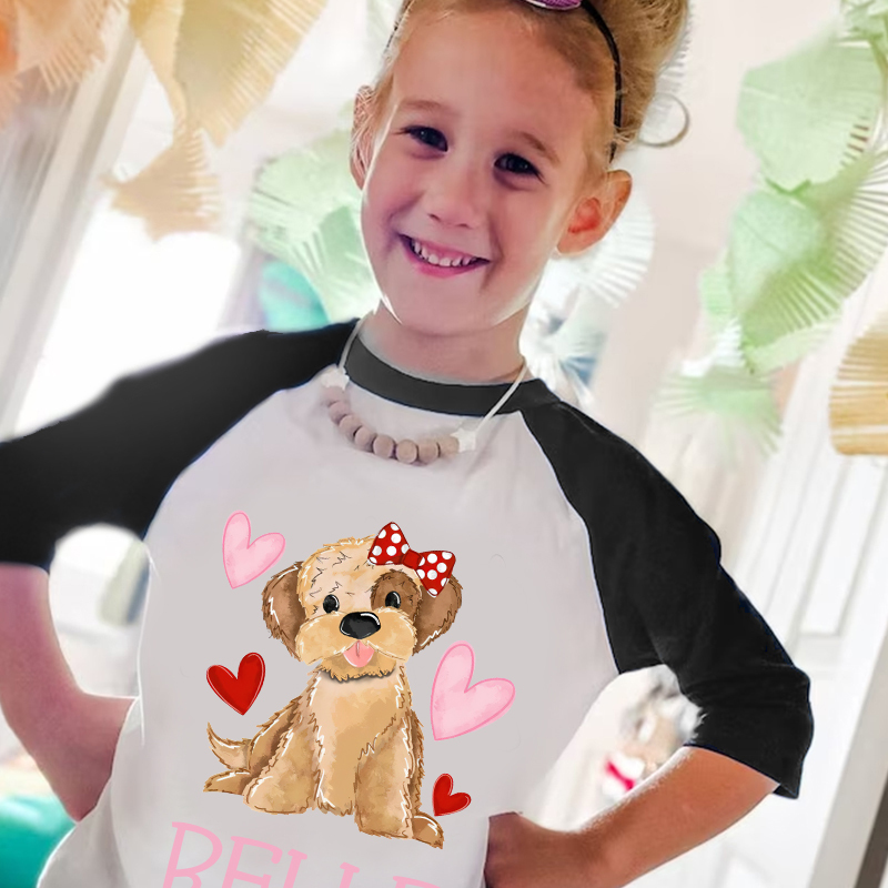 Personalized Kid Valentine's Day Long Sleeves Shirt| Cloth12432