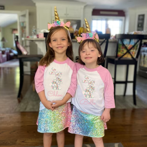 Personalized Girl Easter Bunny Long Sleeves Shirt| Cloth12431