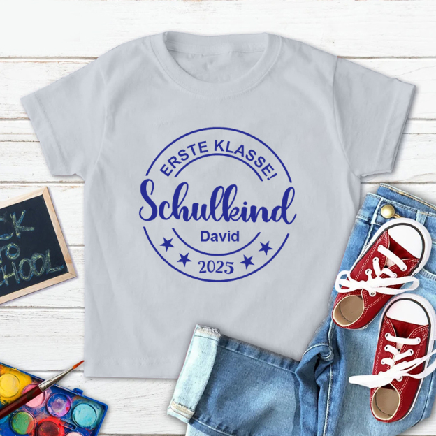 Personalized Kids Back To School Name T-Shirt| Cloth1478