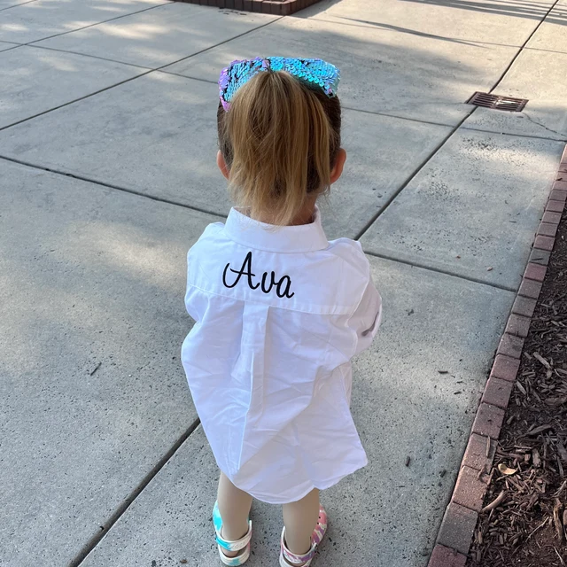 Personalized Girls Name Cover Up Shirt| Cloth137