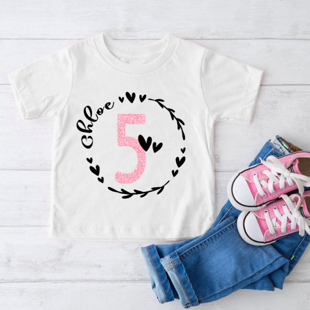 Personalized Girl Birthday Party T-Shirt| Cloth1449