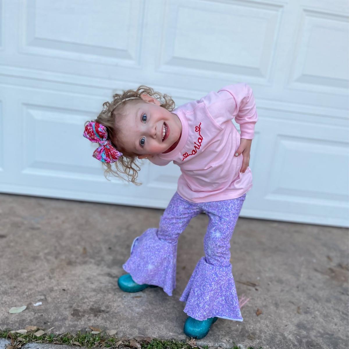 Personalized Kid Embroidered Valentine's Day Sweatshirt| Cloth215