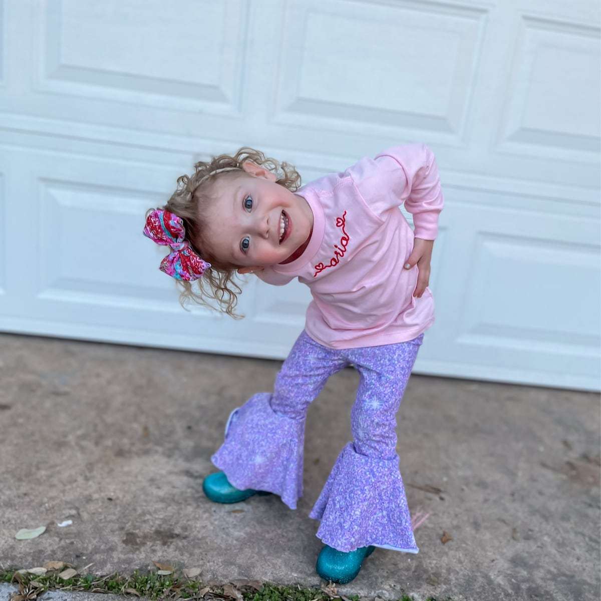 Personalized Kid Embroidered Valentine's Day Sweatshirt| Cloth215