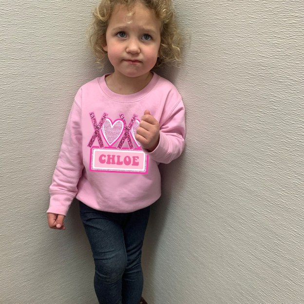 Personalized Girl Valentine's Day Sweatshirt| Cloth21301