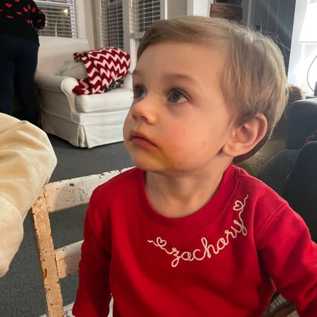 Personalized Kid Embroidered Valentine's Day Sweatshirt| Cloth215