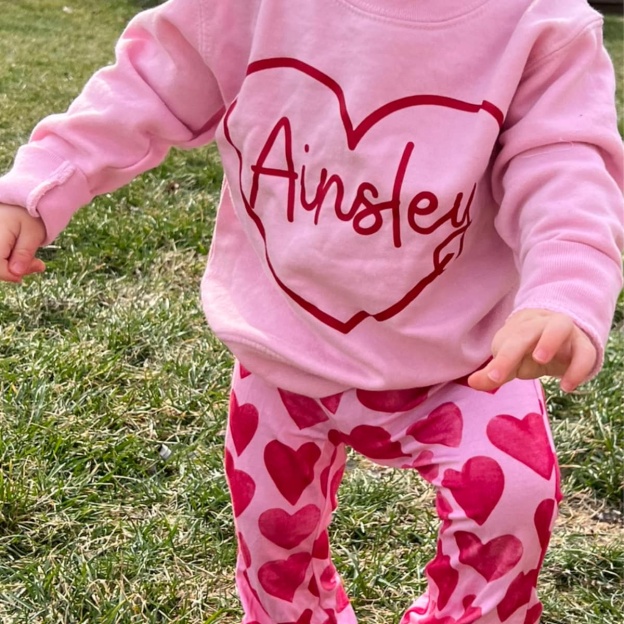 Personalized Girl Valentine Sweatshirt| Cloth213