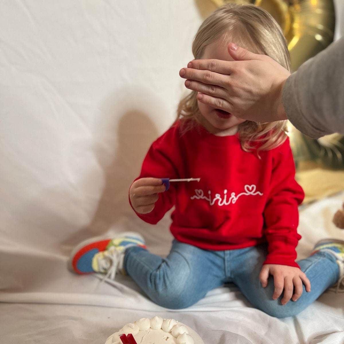 Personalized Kid Embroidered Valentine's Day Sweatshirt| Cloth215