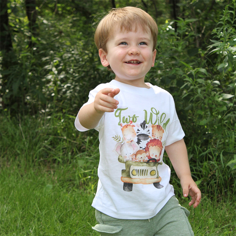 Personalized Kid Safari Birthday Cozy T-Shirt| Cloth1446