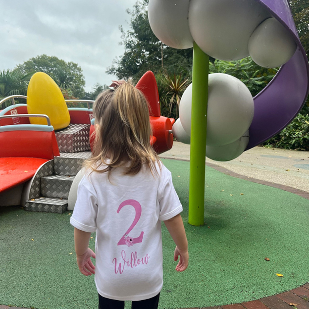 Personalized Girl Unicorn Birthday Party T-Shirt| Cloth1447