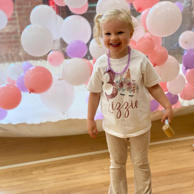 Personalized Girl Unicorn Birthday Party T-Shirt| Cloth1448